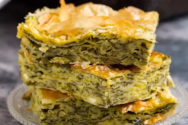 feta, ricotta and spinach phyllo pie