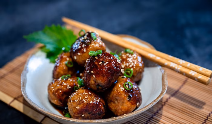 Ankake meatballs